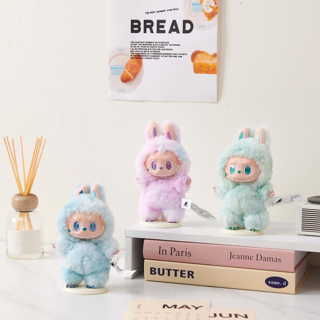 Stohovatelný úložný box na panenky s ochranou proti prachu, pouzdro Labubu látková smaltovaná panenka držák na panenky výstavní box.