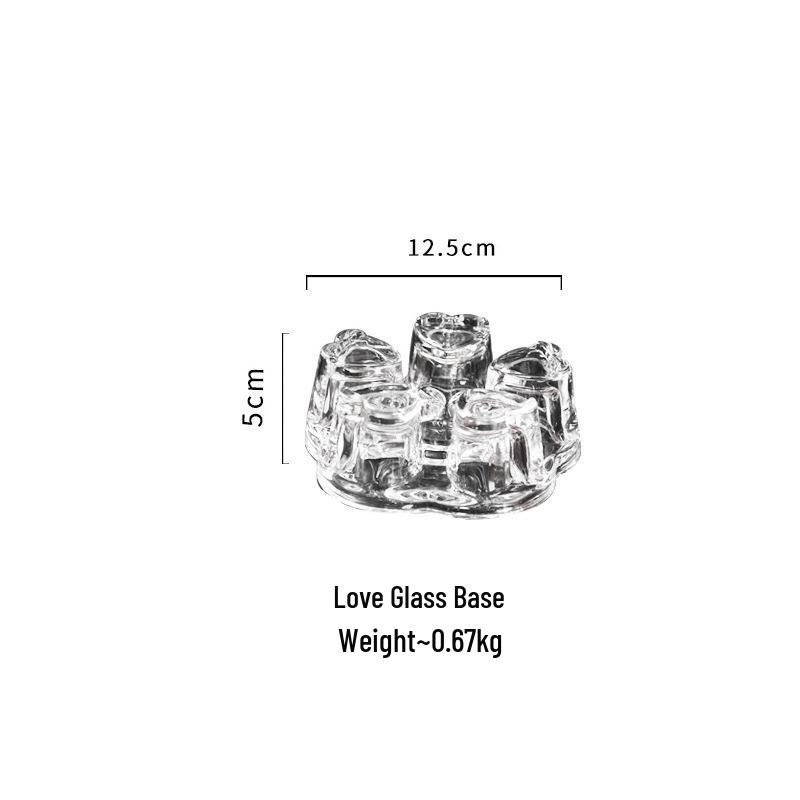 Insulated Tea Warmer Candle Base for Household, Restaurant, Hotel - Glass/Ceramic Tea Stove Accessory
