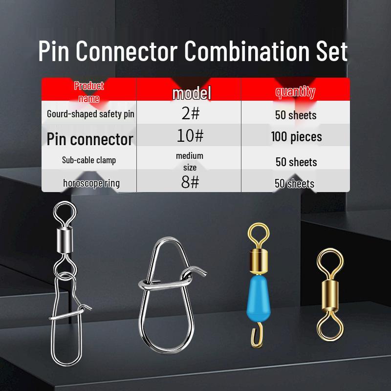 American High-Speed Copper Swivel Snap for Sea Fishing - Eight-Character Ring Connector