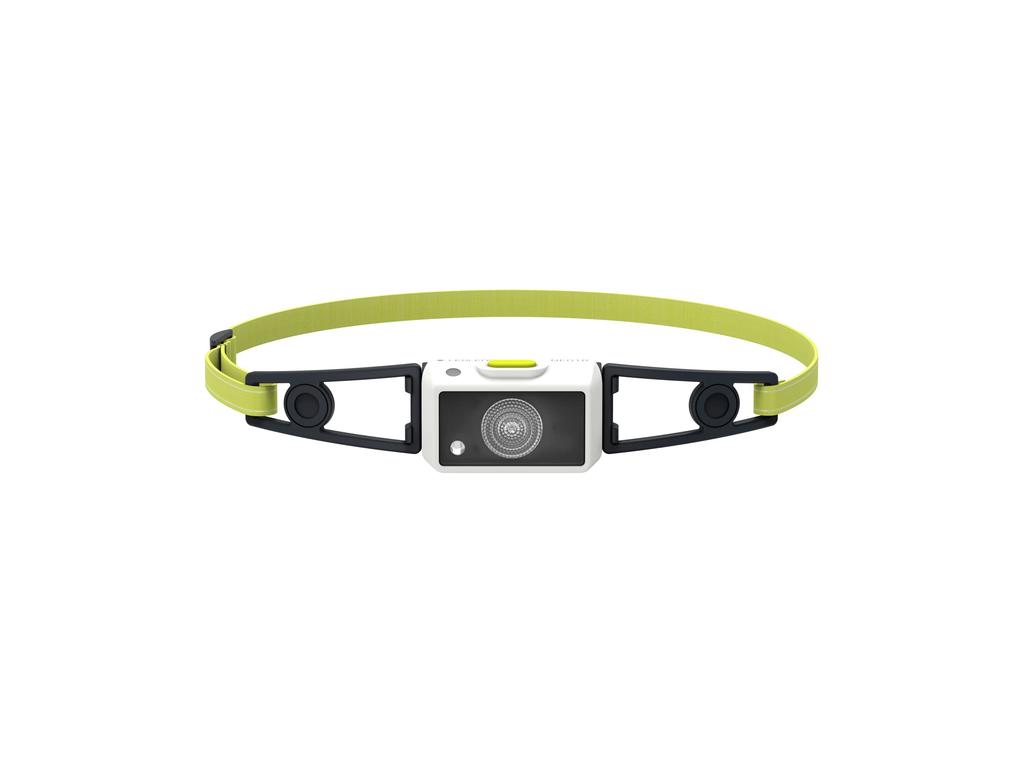 Ledlenser NEO1R LED 502720 Japanese White/Lime Headlamp, Rechargeable, Ultra-Lightweight, 39g, Compact, Outdoor, Running, White/Lime Green, [Official