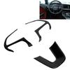 3 Pcs Steering Wheel Cover Trim Replacement for Dodge Challenger Charger Durango 2015‑2019Black