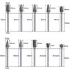 10pcs/set Carbide Rotary Burr Set Carving Burr Bits with 3mm Shank 6mm Bit for Wood & Stone Carving, Steel Metal Working