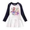 Korean Style Girls' Cartoon Long Sleeve Princess Dress - Mesh Skirt (Spring & Autumn 2026)