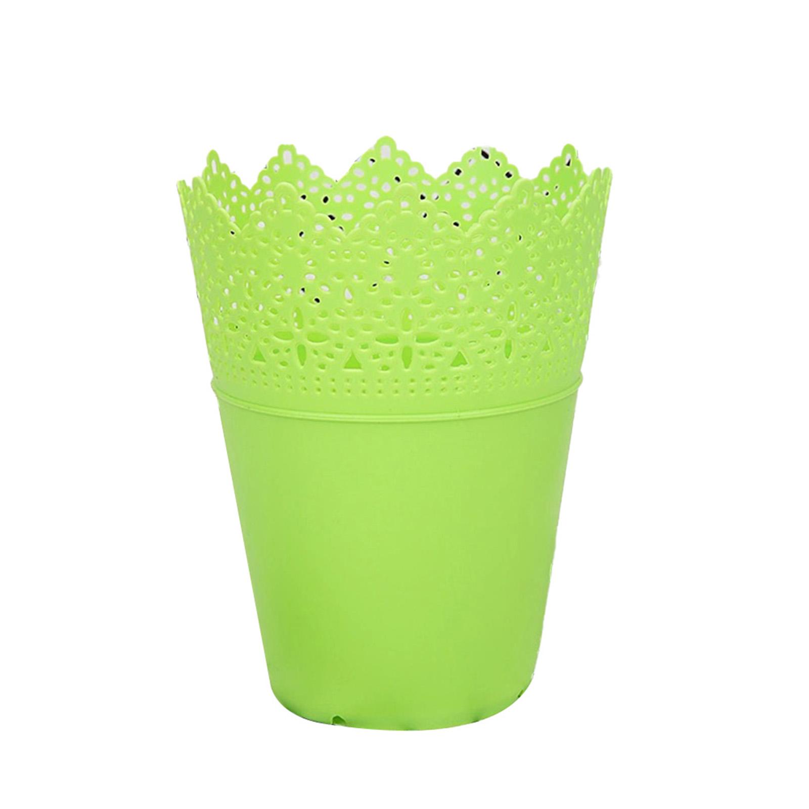 

Plastic Crown Vase for Desk Use as Flower Holder Pen Container Cosmetic Organizer or Small Item Storage Option зелёный