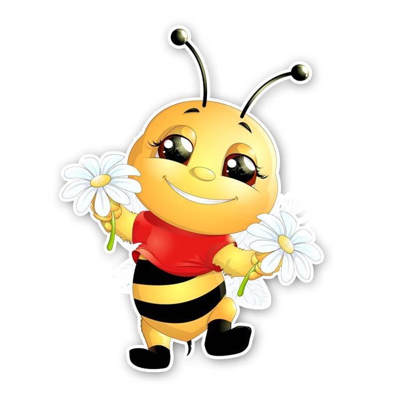 Lovely Little Bee Sticker On The Car Vinyl Decal Waterproof Decoration for Rear Window Car Stickers