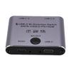 USB C Splitter 8K 60Hz 4K 144Hz 10Gbps PD100W 2 In 1 Out USB C KVM Switcher for 2 Computers Sharing with Cable