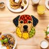 Dřevěný servírovací podnos ve tvaru psa, talíř na charcuterie, prkénko na předkrmy na sýry, maso, ovoce, ořechy, sušenky
