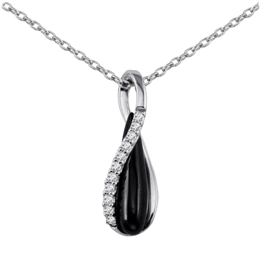 Altesse [L0674] - Collier Argent 'Scarlett' noir