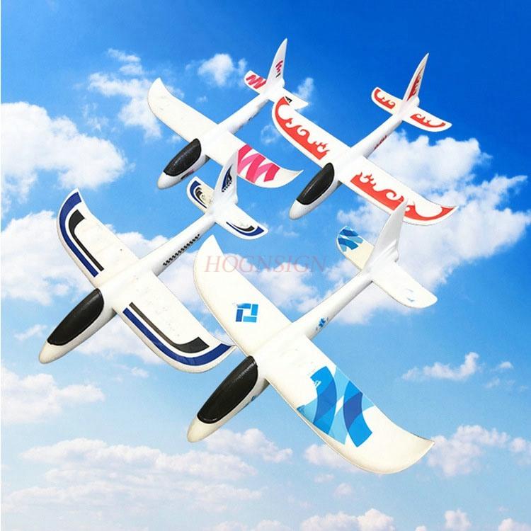 48Cm White Hand Throwing Aircraft Foam Aircraft Throwing Glider Epp Fall Resistant Splicing Stunt Model