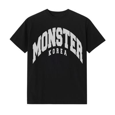 KOREAMONSTER Km04 Monster Oversized Short Sleeve T-Shirt Black