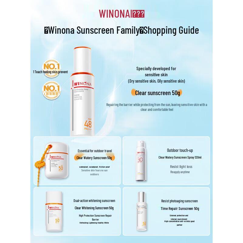 WINONA Clear Sunscreen Lotion SPF48 PA+++ 50g