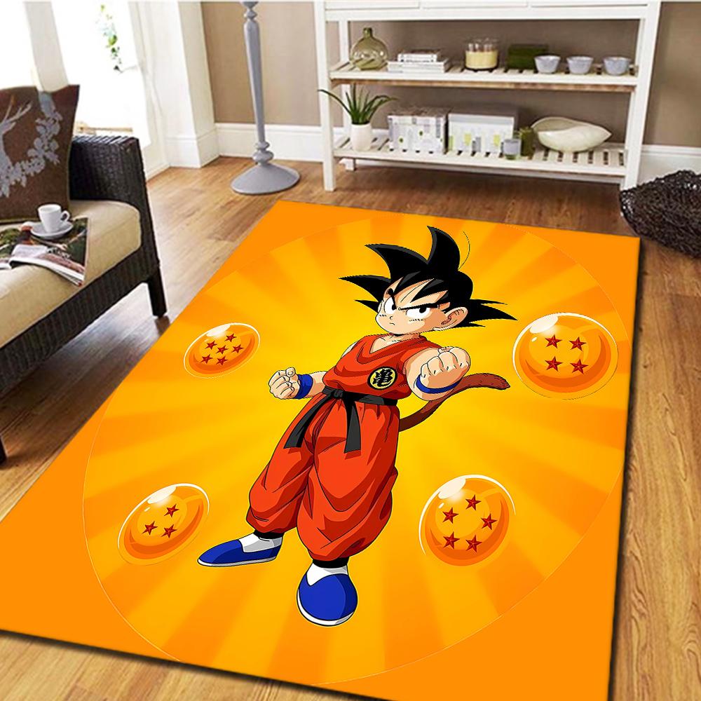 Son Goku Anime Digital Print Carpet, Living Room Floor Mat, Bedroom Decorative Rug, Movie Play Mat -HYQ30