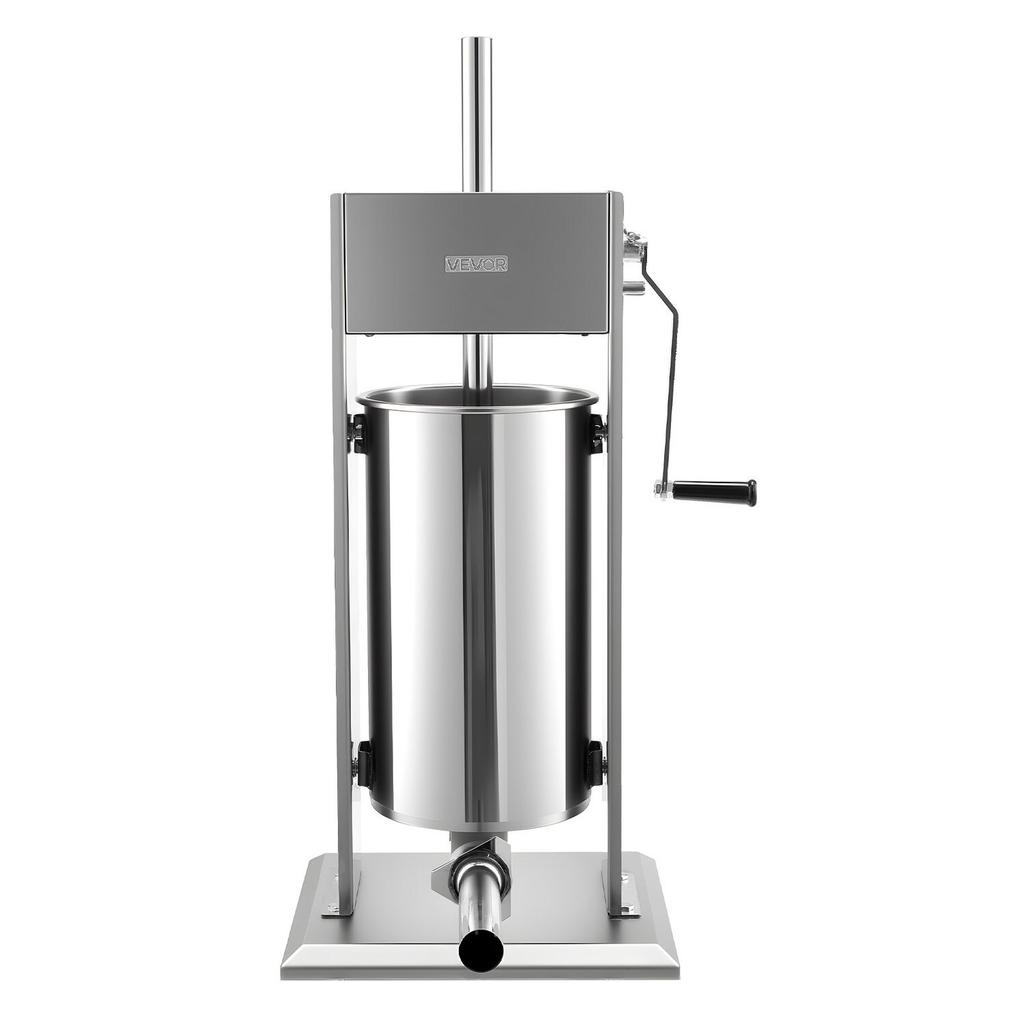 Manual Sausage Stuffer, 33 LBS / 15 L Vertical Meat Stuffer, Heavy Duty Sausage Casing Meat Stuffing Machine, Dual-Speed Stainless Steel Filler with 5