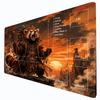 Red Panda Chieftain MTG Playmat Card Game Mat with Command Zone TCG Table Mat Anti Slip Rubber Desk Pad Magic The Gathering Game