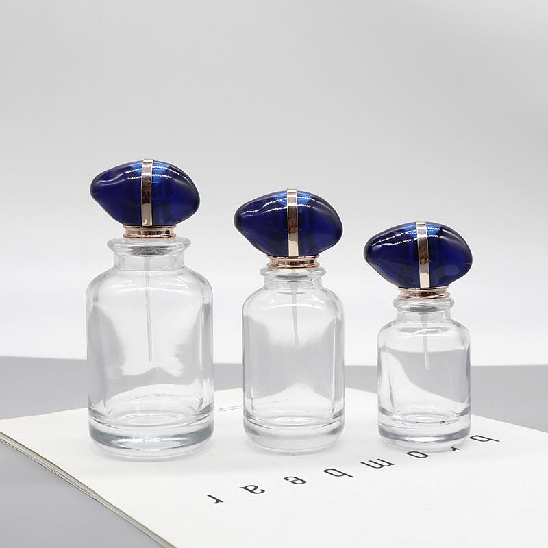 Retro Glass Perfume Bottle: 30ml, 50ml, 100ml with Portable Ball Cap