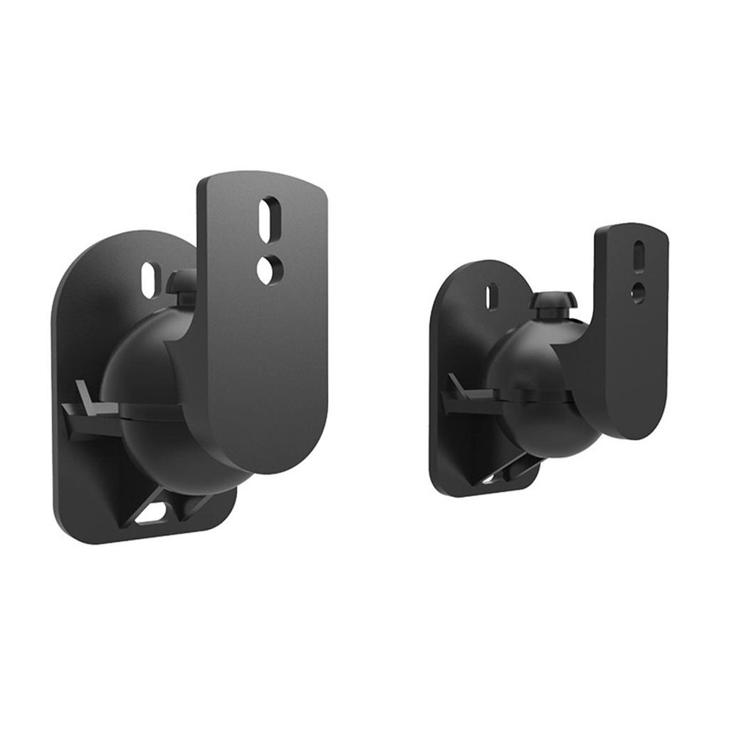 1 Pair Speaker Wall Mount Bracket ABS Plastic Holder Shelf 5KG Load Capacity for Home