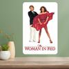 The Woman In Red Classic Movie Metal Poster Sign