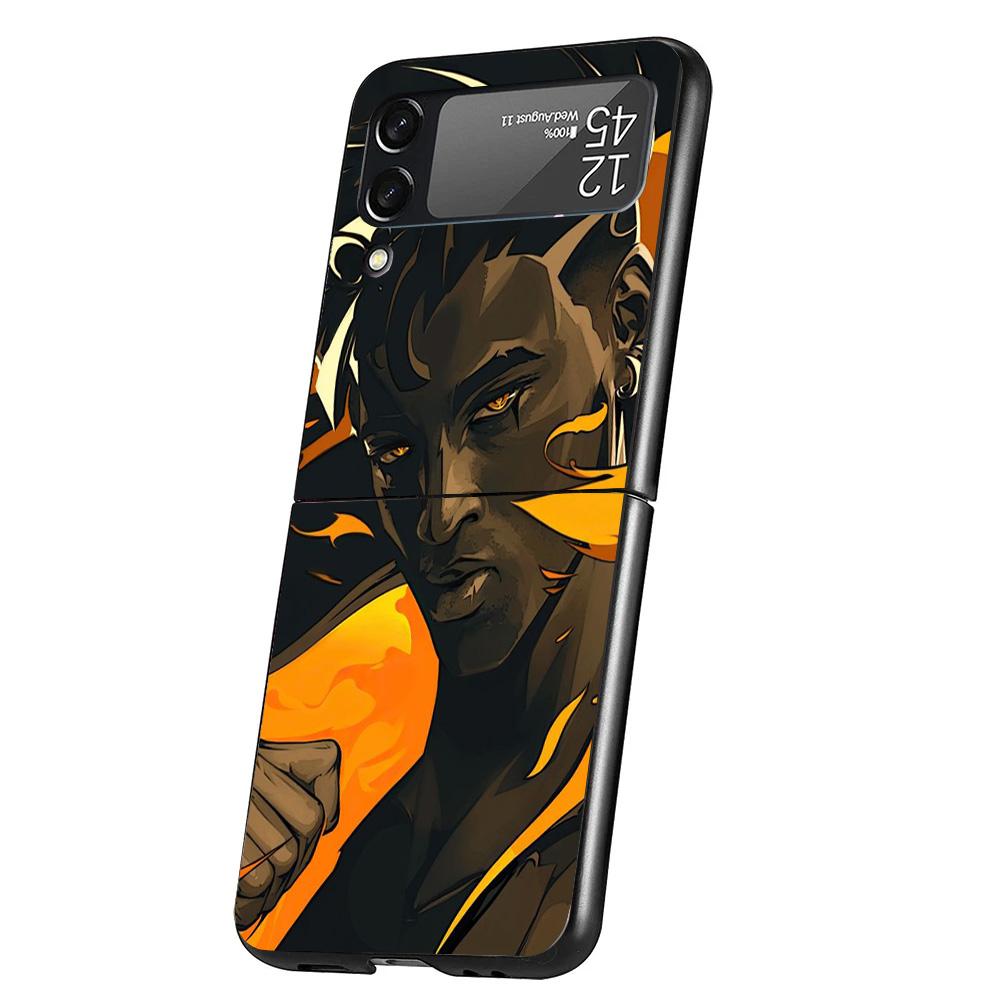 Valorant Game Cool Cover Phone Case For Samsung Galaxy Z Flip 7 6 5 4 3 5G Flip7 Flip6 Flip5 Flip4 Flip3 Black Fundas Shell Gala