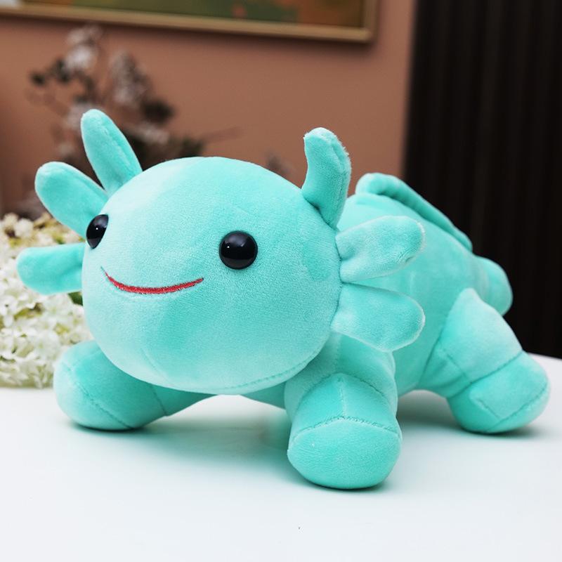 Weiches Anime Axolotl Plüschtier Salamander Kuscheltier Kissen Kawaii Cartoon Puppe Heimdekoration für Freund Weihnachtsgeschenk