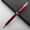 Luxury Metal Ballpoint Pen Stainless Steel Golden Trim Gift Writing Stationery Office School Supplies