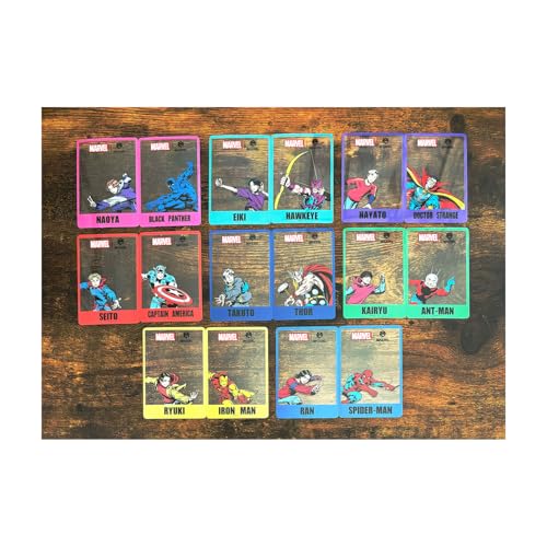 Small Planet Marvel | Mazel Comic Blind Clear Card Set of 2, Complete Set of 8