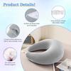 Ergonomic Gaming Pillow, Velvet U-Shaped Lap Cushion with Memory Foam for Long Sessions, Arm Support Reading Pillows for Bed & Sofa