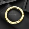 17KM Fashion Bamboo Joint Bangle Jewelry Women Trendy Shiny Daily Party Accessory Decorative Gift For Her