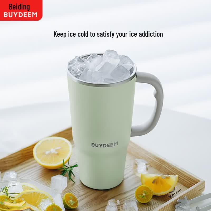 Buydeem 750ml 316L SS Dual-Drink Straw Insulated Tumbler