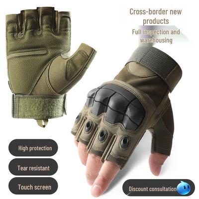Gants Tactiques Z902 Extérieur Demi-Doigts pour Homme pour Cyclisme, Sports et Entraînement Militaire