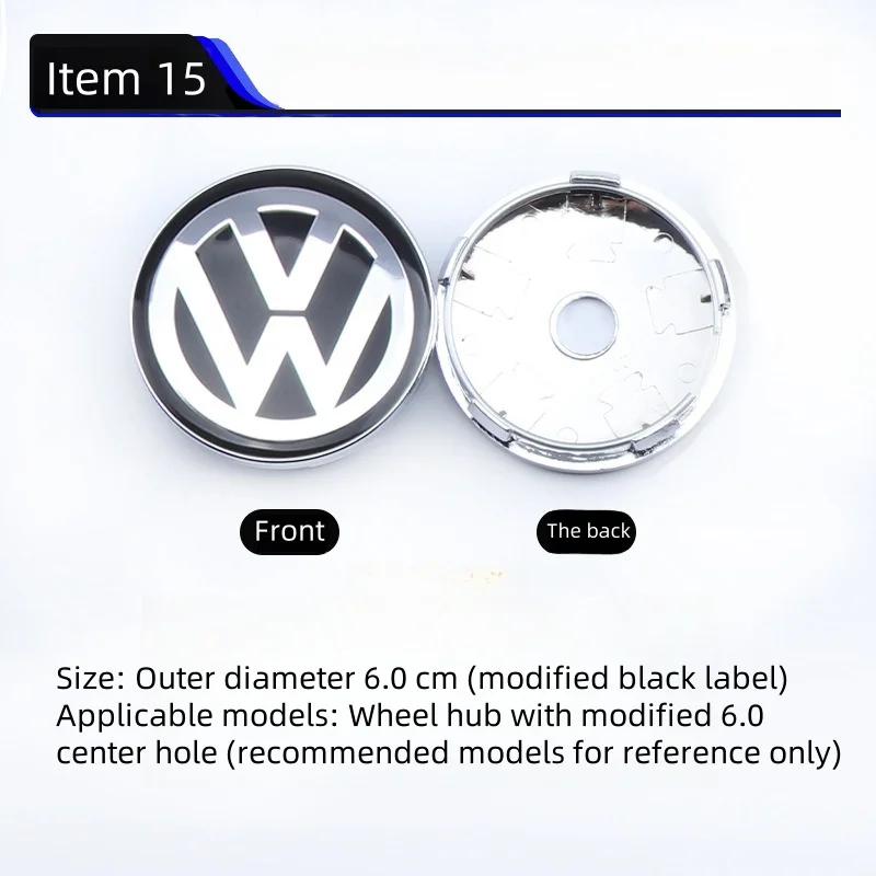 2026 Hot For VW VOLKSWAGEN 4pcs 55mm 56mm 65mm 70mm Car Styling Wheel Center Cap Hub Covers Badge Accessories For VW Golf 4 5 6NI4