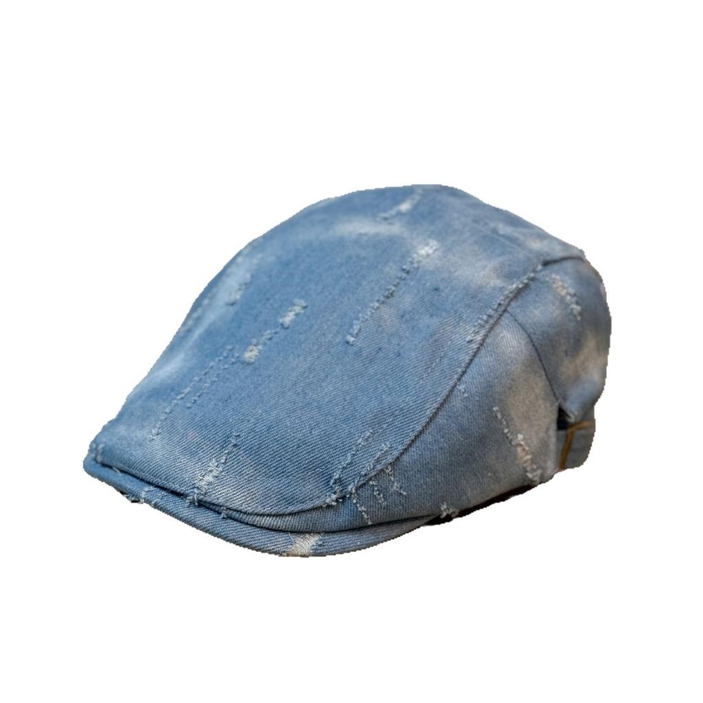 Niche Washed Old Cowboy Hat Beret Retro All Match Face showing Small Literary and Artistic Progressive Hat Spring and Autumn Painter Hat