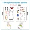 8 cartoon alpaca face swap collage waterproof diary hand account stickers Gu card stickers DIY decorative stickers stickers