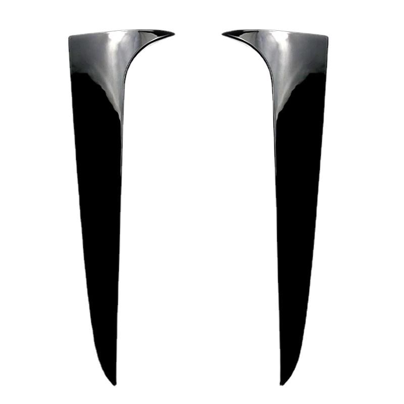 2PCS ABS Bright Black Car Rear Window Spoiler Side Wing Cover Trim Fit For BMW X3 F25 2011-2017 Exterior