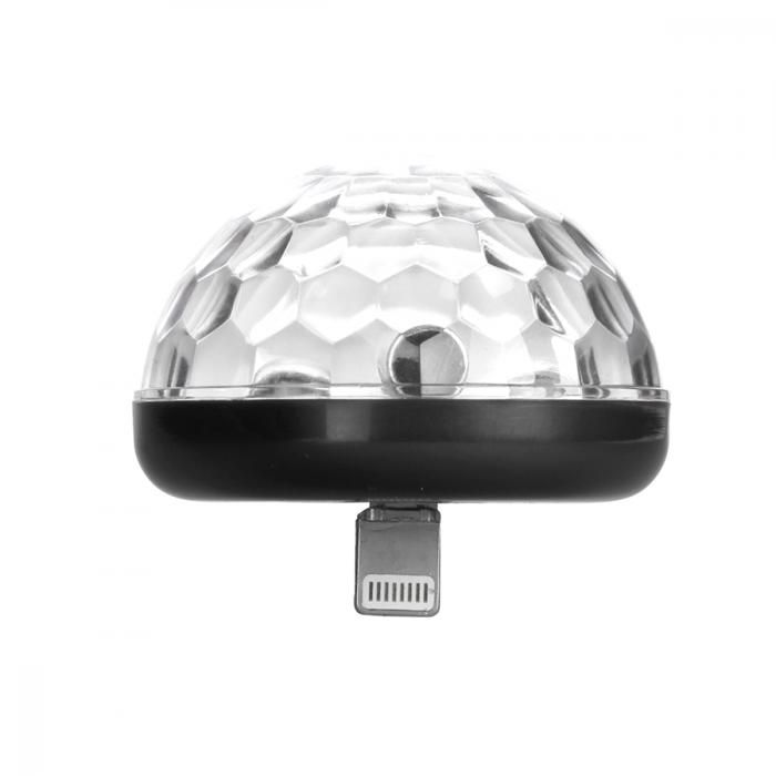 Jeu de lumière - Kikkerland - Disco Light Phone - LED - Multicolore - Intérieur