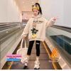 Sweatshirt tendance doublé polaire pour filles 2025: Haut élégant Automne & Hiver pour Enfants