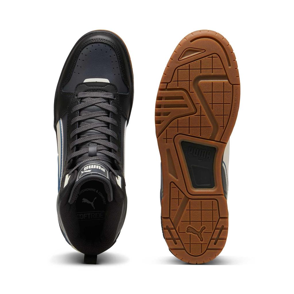 Puma Rbd Tech Mid Fashion Comfortable Versatile High-Top Sneakers Unisex Sneakers Black 396148-07