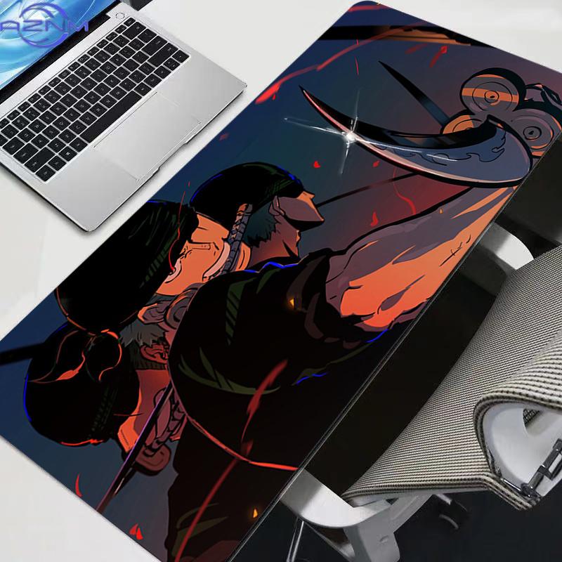 New Mouse Pads Big Office One Piece Roronoa Zoro Desk Mats Pc Gaming Accessories New Mouse Pads Big Laptop Keyboard Mat