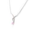 Les Trésors De Lily [B9853] - Silberkette 'Tentation' Rosa Weiß