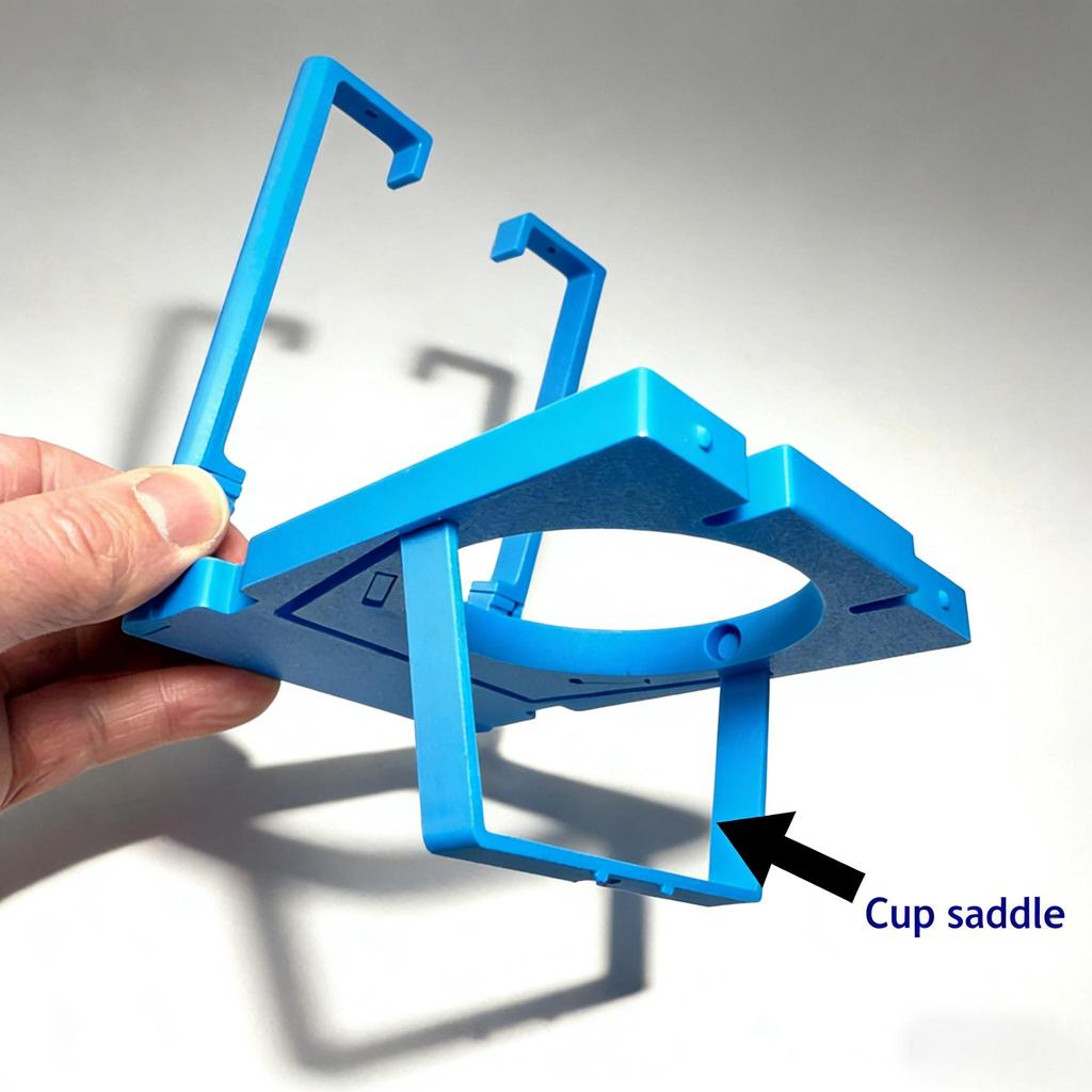 1pc Airplane Multifunctional Cup Holder And Phone Stand, Foldable Aviation Small Tabletop Drink Rack, 2-In-1 Travel