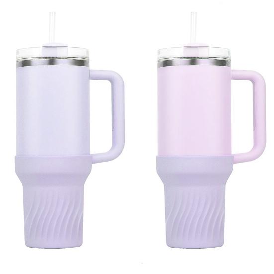 40OZ Tumbler Silicone Boot Anti-slip Noise Reducing Scratch Resistant Travel Water Bottle Cup Bottom Holder Protector Cover Tumbler Accessories