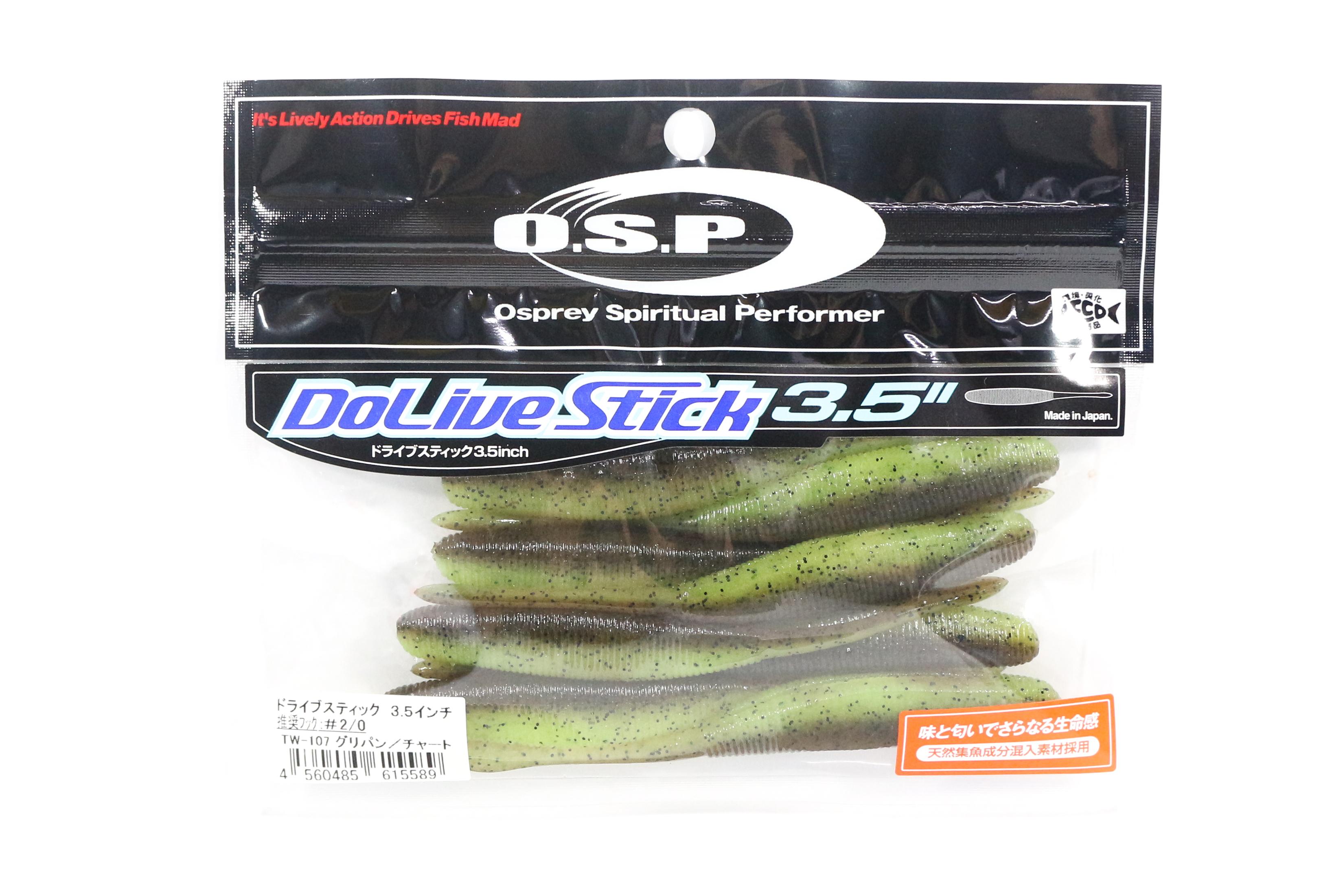 

OSP Мягкая Приманка Dolive Stick 3,5 дюйма TW107 (5589)