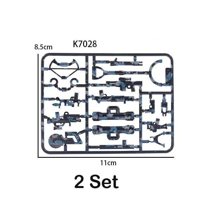 98K Military Weapon Accessories Guns Bricks Swat Sniper Rifle Pistol Soldier WW2 Army MOC Part Military Building Block Model