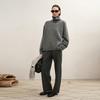LESS Women's High-Neck Cashmere Blend Pullover Sweater