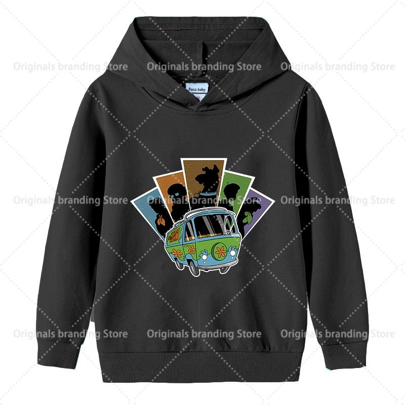 Scoobys-Doos Hoodie for Kid Toddler Kawaii Long-sleeved Girls Winter Thin Sweatshirt Fashion Printed Warm Children's Tops Gift