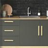 Aluminum Alloy Door Handles Gold Brushed Drawer Knobs Modern Cabinet Pulls  Furniture Hardware