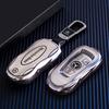 PZQ2   Leather Car Key Case Cover Fob Protector for Mercedes Benz GLC300L E30 W207 A C E S G GLS Class W177 W205 W213 W222 G63 X167 AMG