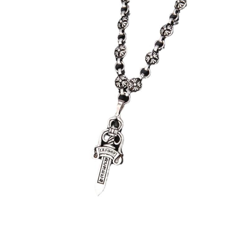 Men's Hip-hop Sword Cross Pendant Necklace - Trendy Jewelry Accessory