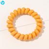 Women Spring Hair Ties Elastic Hair Band Custom Ponytail Holder Telephone Line Phone Cord Hair Ring