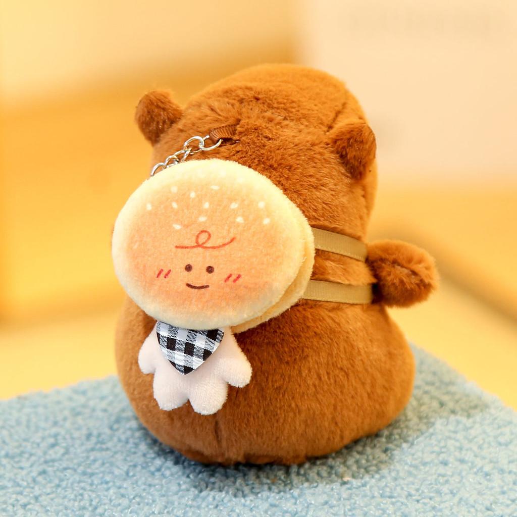 Capybara Soft Plush Doll Keychain With Pp Cotton Filling For Collectors And Gifts