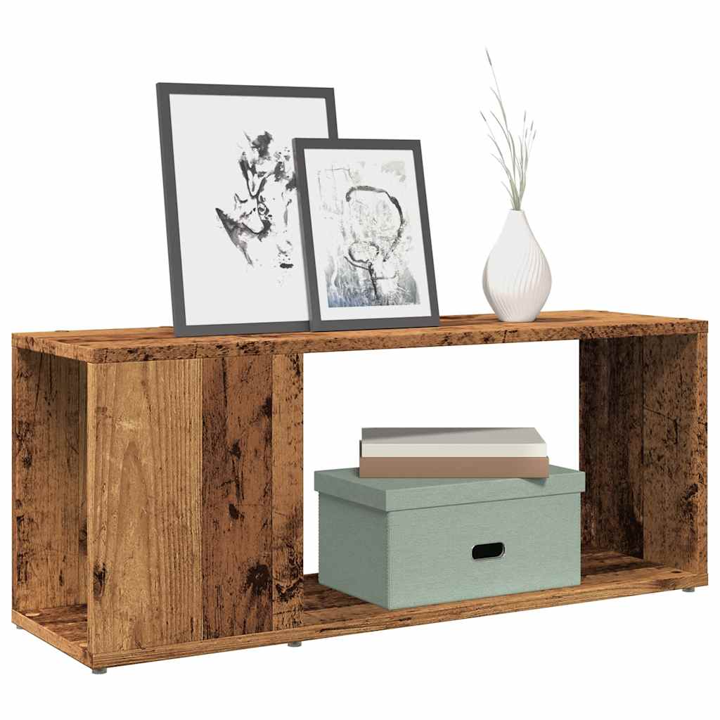 TV Stand Rustic Wood Look 80 x 24 x 32 cm Engineered Wood
